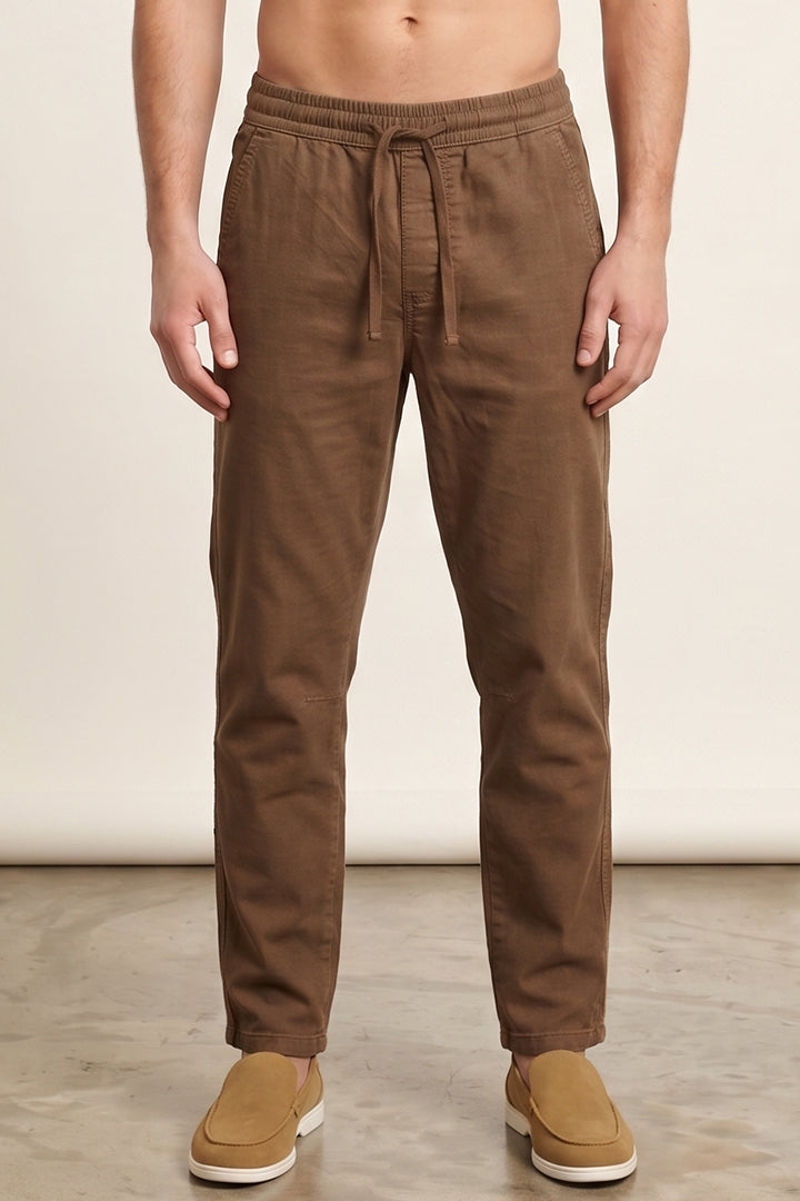 Jogger Pants - Brown-3-MENDEEZ