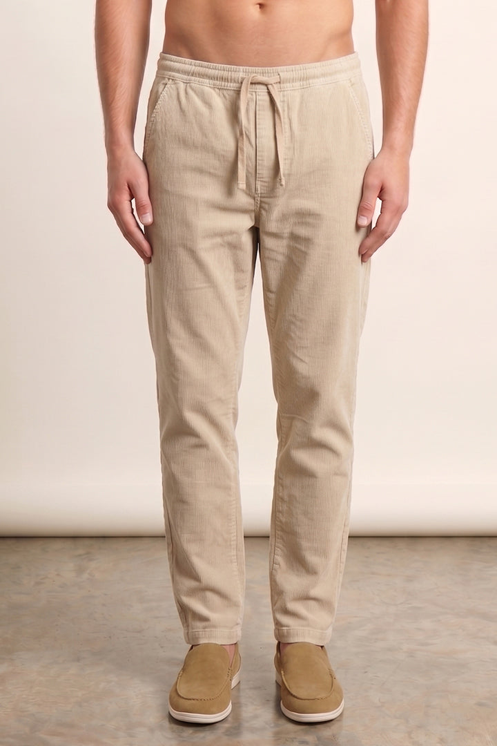 Jogger Pants - Beige-3-MENDEEZ