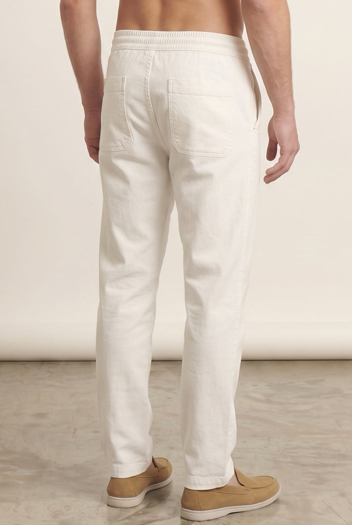 Jogger Pants - White-4-MENDEEZ