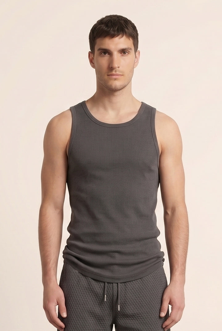 Tank Top - Charcoal-4-MENDEEZ