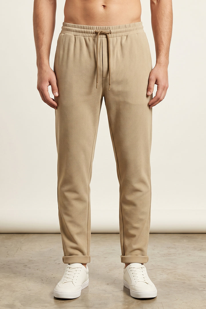 Jogger Pants - Beige-3-MENDEEZ