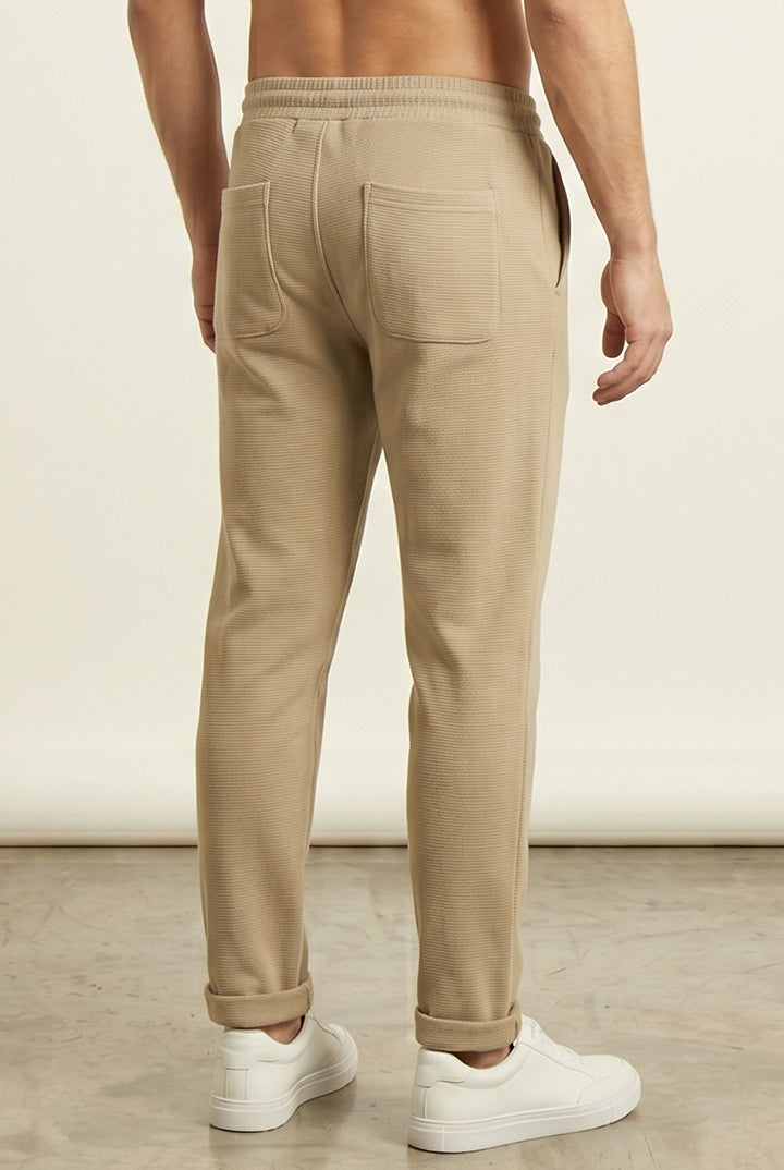 Jogger Pants - Beige-4-MENDEEZ