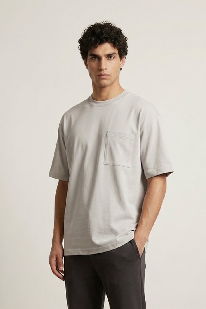 Grey Oversized T-Shirt-2-MENDEEZ