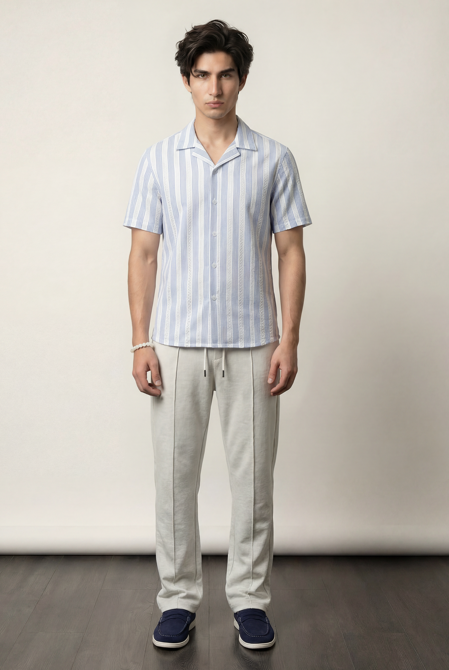 Cuban Shirt - Blue - Mendeez