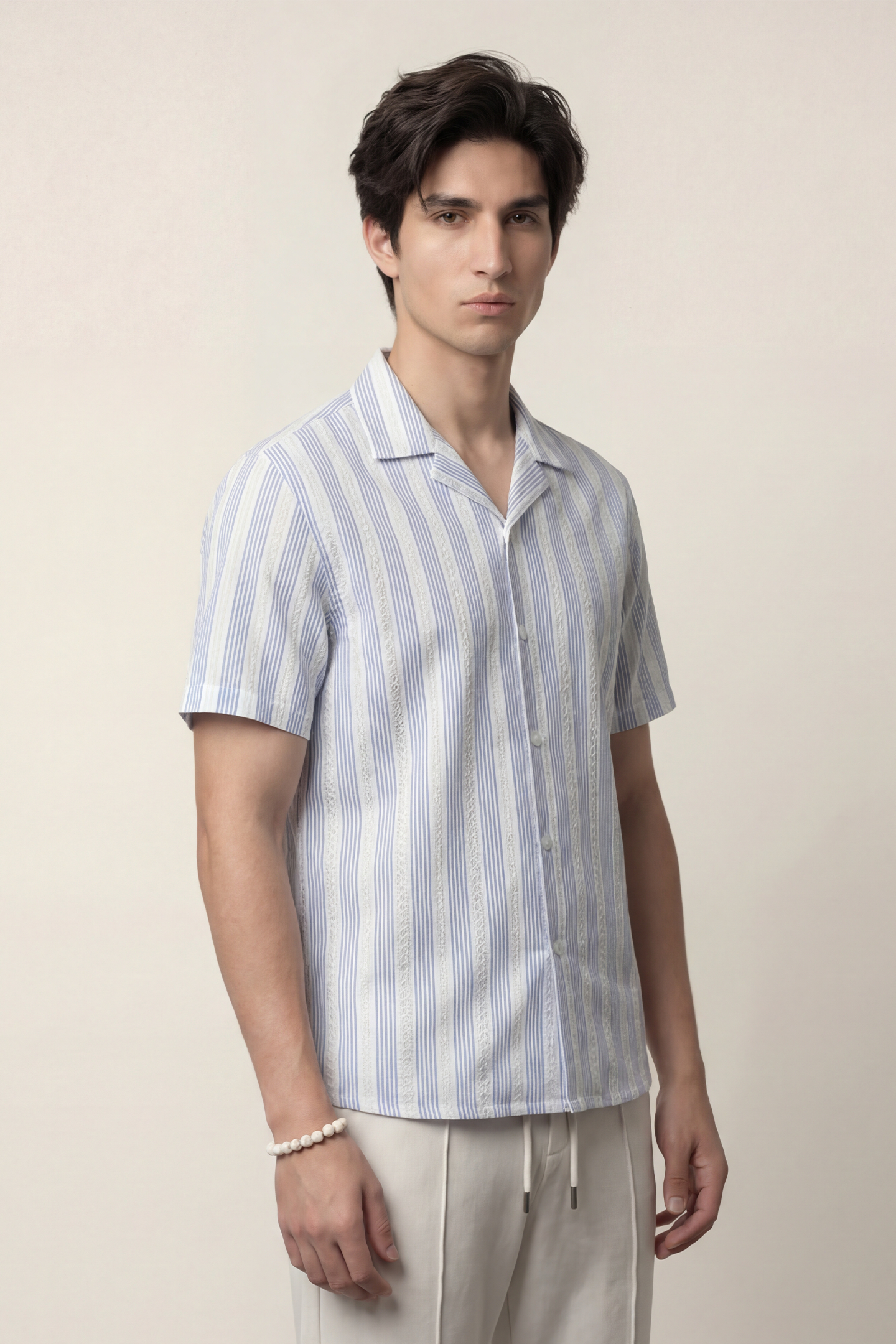 Cuban Shirt - Blue - Mendeez