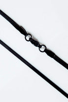 Flat Snake Chain - Black - Mendeez