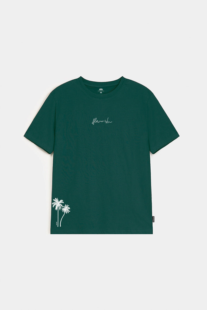 Printed Graphic Tee - Green - Mendeez