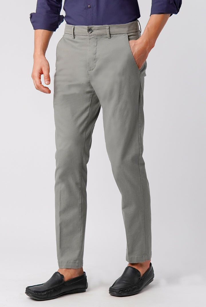 Straight Fit Chinos - Sage Green - Mendeez