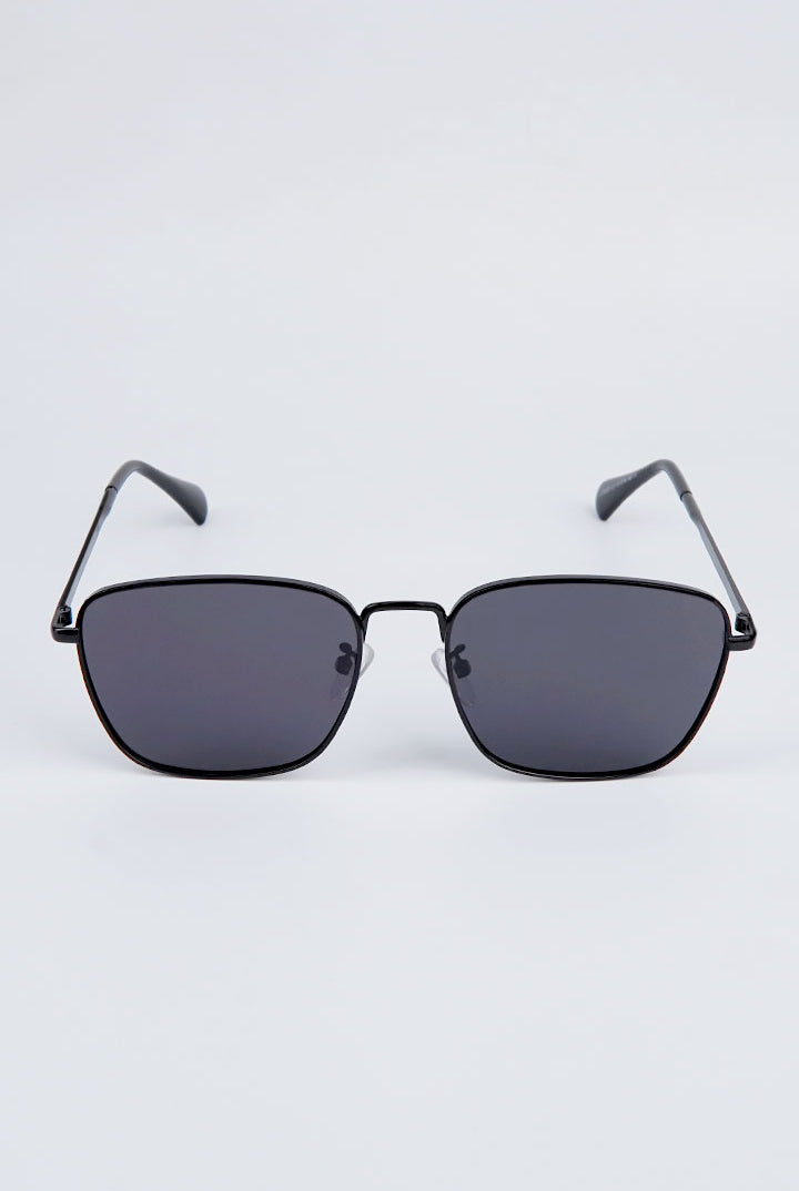 Simon Square Sunglasses - Black - Mendeez