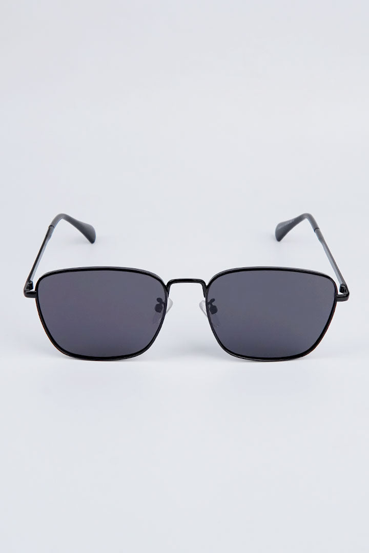 Simon Square Sunglasses - Black - Mendeez