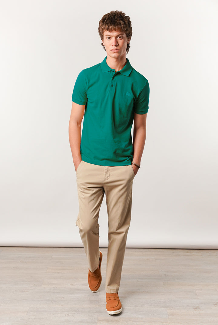 Regular Fit Polo Shirt - Emerald Green - Mendeez