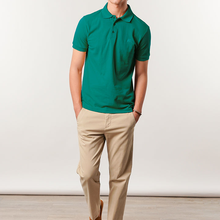 Regular Fit Polo Shirt - Emerald Green - Mendeez