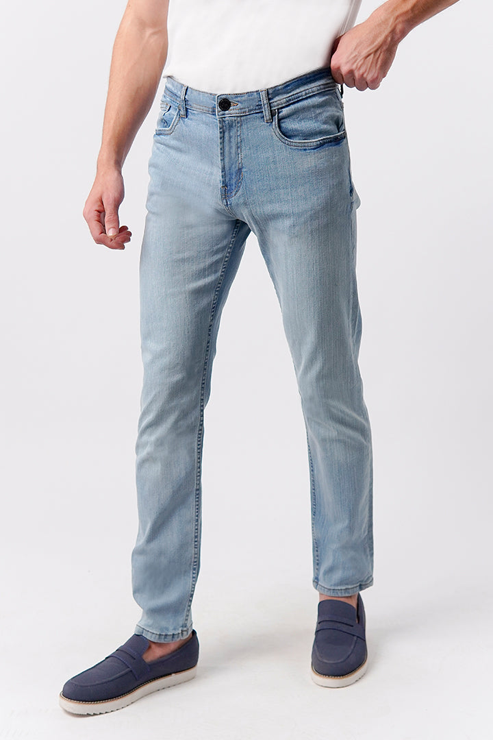 Crop Fit Denim - Sky Blue - Mendeez