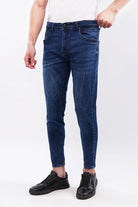 Crop Fit Denim - Navy Blue - Mendeez