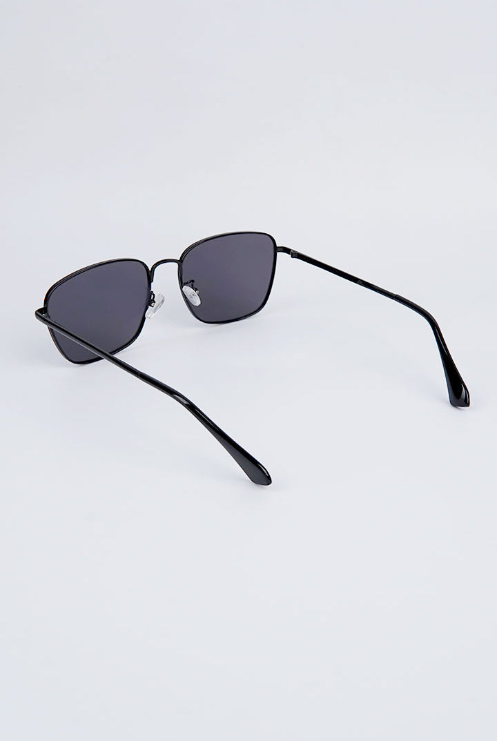 Simon Square Sunglasses - Black - Mendeez