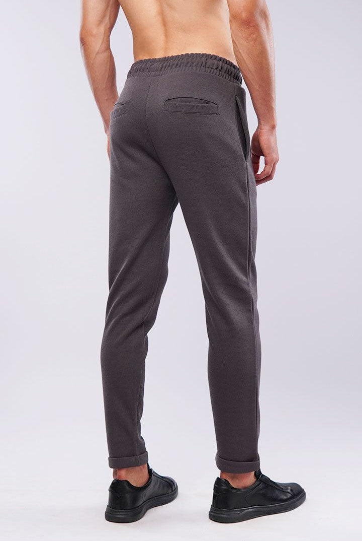 Tapered Terry Pants - Dark Grey - Mendeez