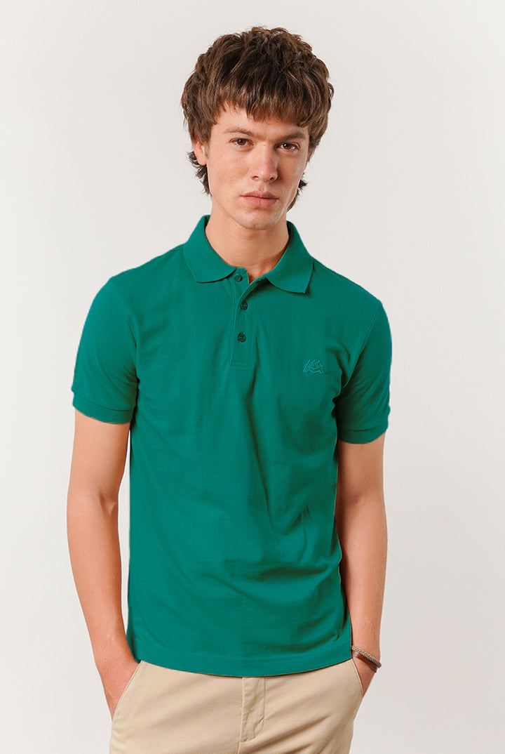 Regular Fit Polo Shirt - Emerald Green - Mendeez
