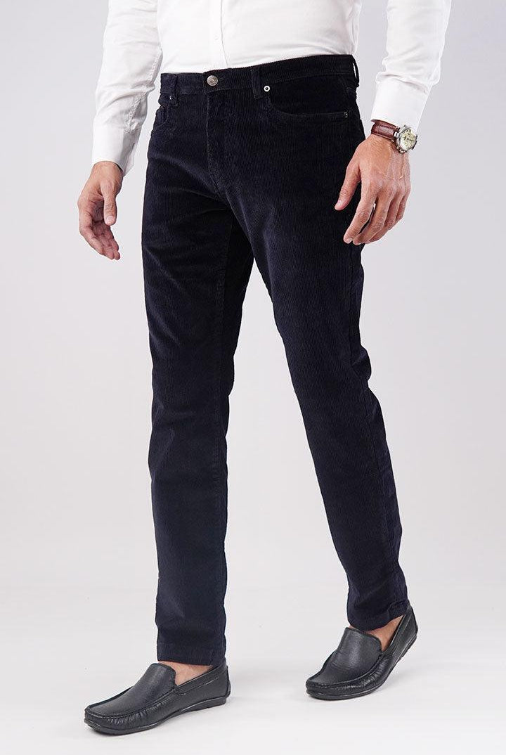 Midnight Navy Corduroy Pants - Mendeez PK