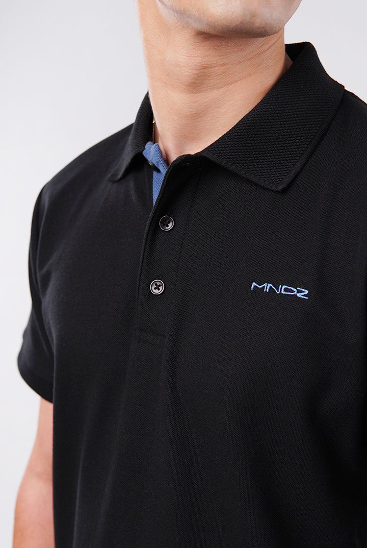 MNDZ Signature Polo Shirt - Black - Mendeez
