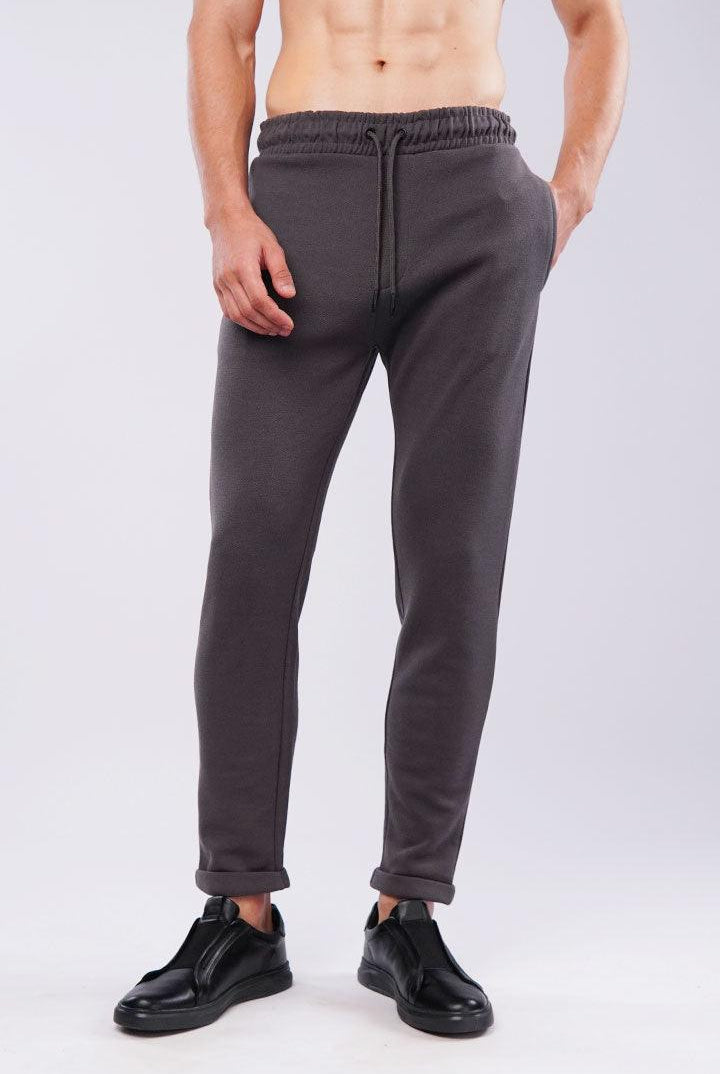Tapered Terry Pants - Dark Grey - Mendeez