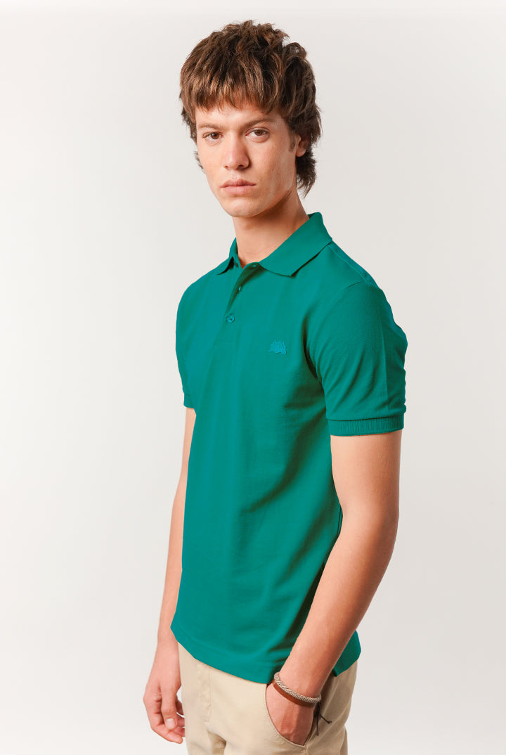 Regular Fit Polo Shirt - Emerald Green - Mendeez