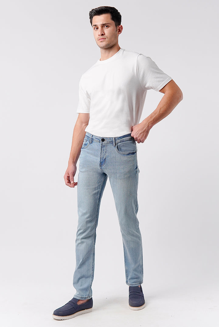 Crop Fit Denim - Sky Blue - Mendeez