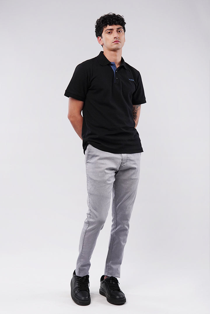 MNDZ Signature Polo Shirt - Black - Mendeez