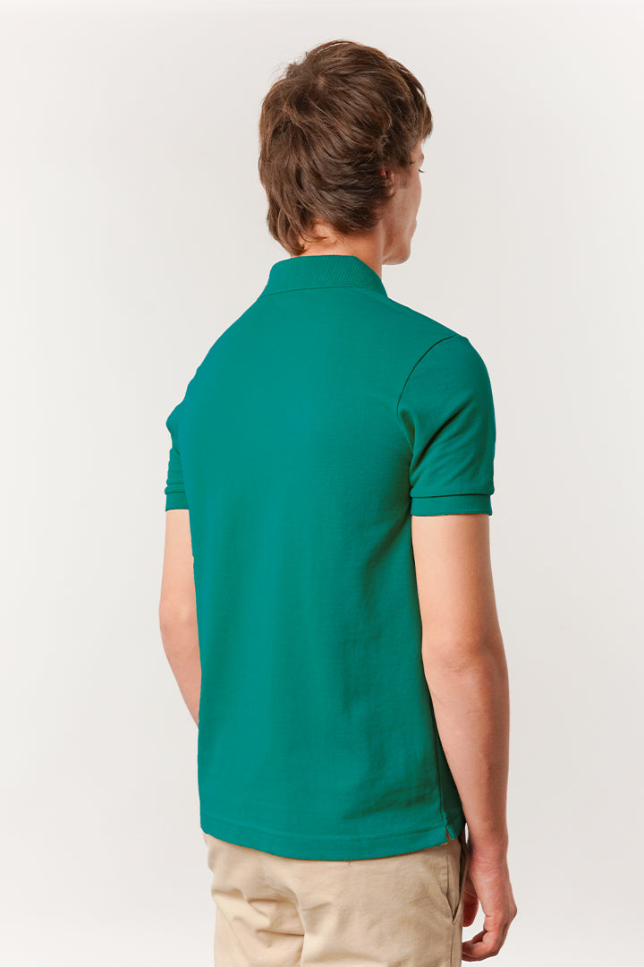 Regular Fit Polo Shirt - Emerald Green - Mendeez