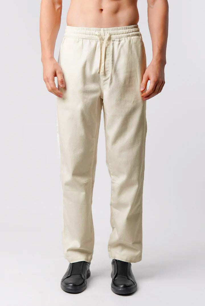 Straight Jogger Pants - Cream - Mendeez