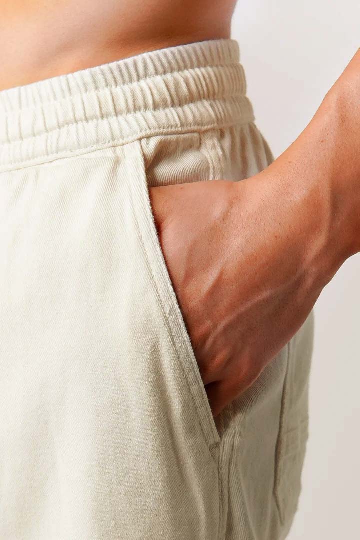 Straight Jogger Pants - Cream - Mendeez