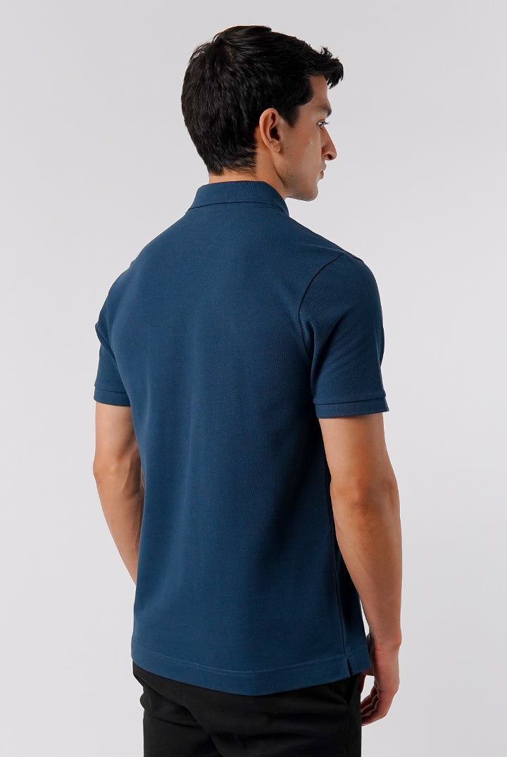 Regular Fit Polo Shirt - Deep Blue - Mendeez