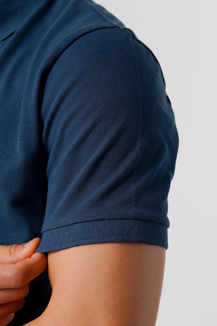 Regular Fit Polo Shirt - Deep Blue - Mendeez