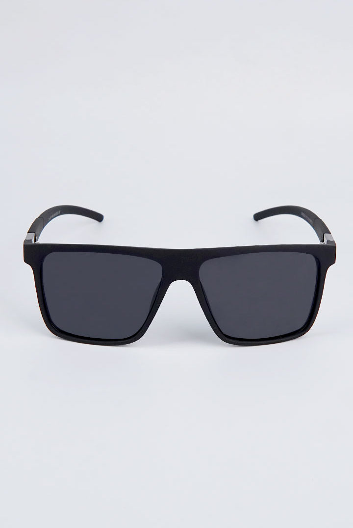 Square Oversized Sunglasses - Black - Mendeez