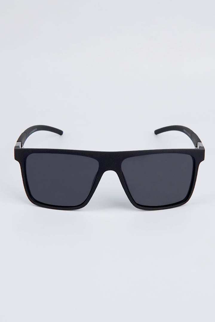 Square Oversized Sunglasses - Black - Mendeez