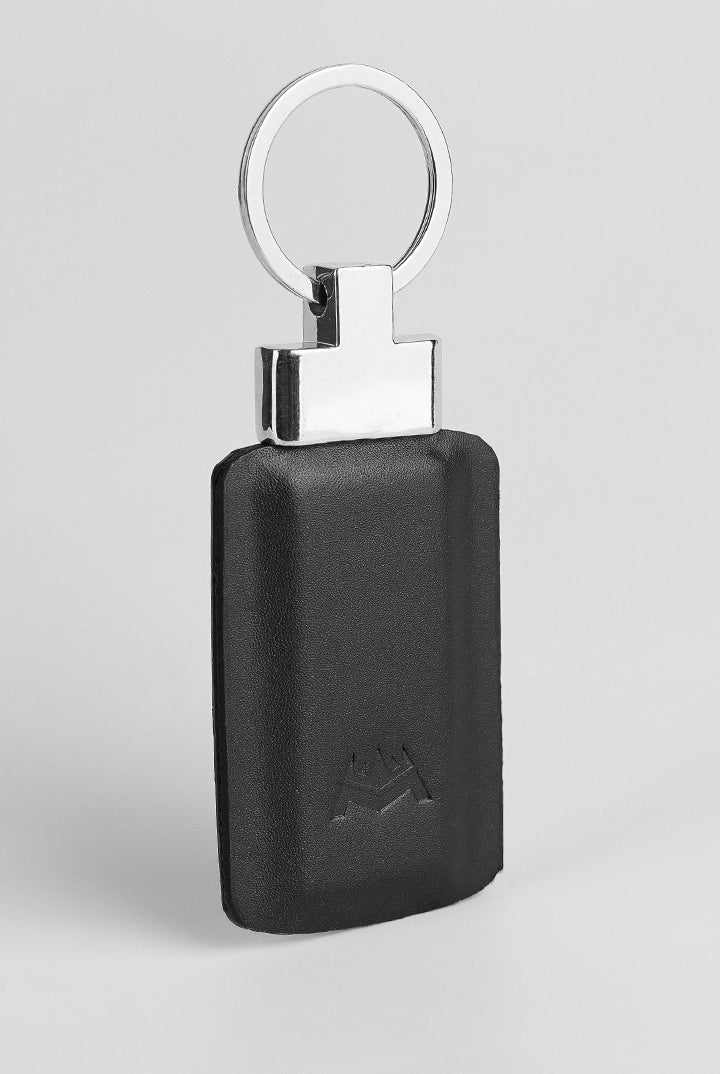 Leather Keychain - Black - Mendeez