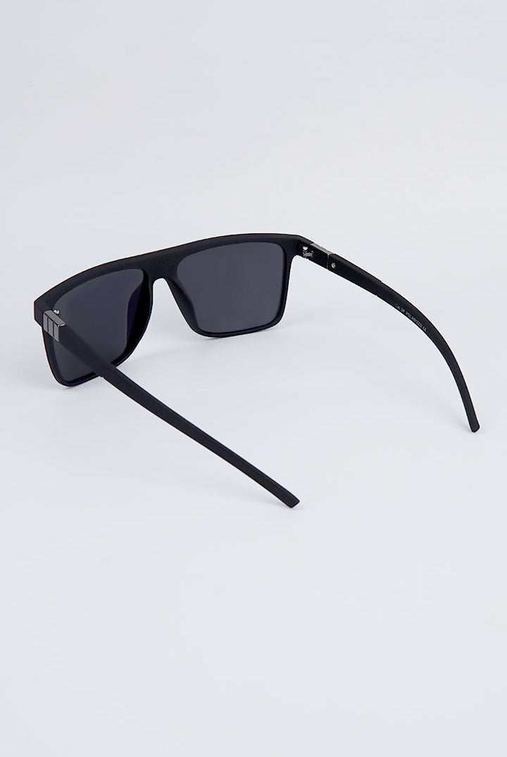 Square Oversized Sunglasses - Black - Mendeez