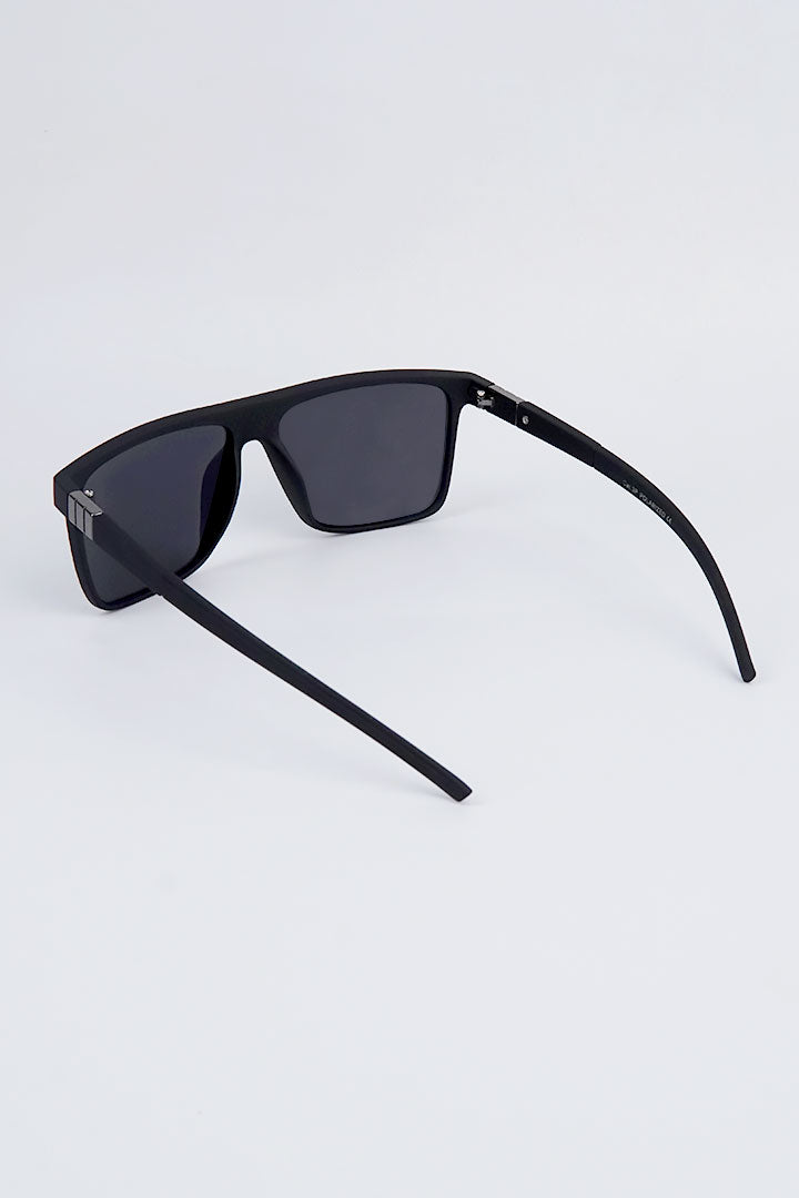 Square Oversized Sunglasses - Black - Mendeez
