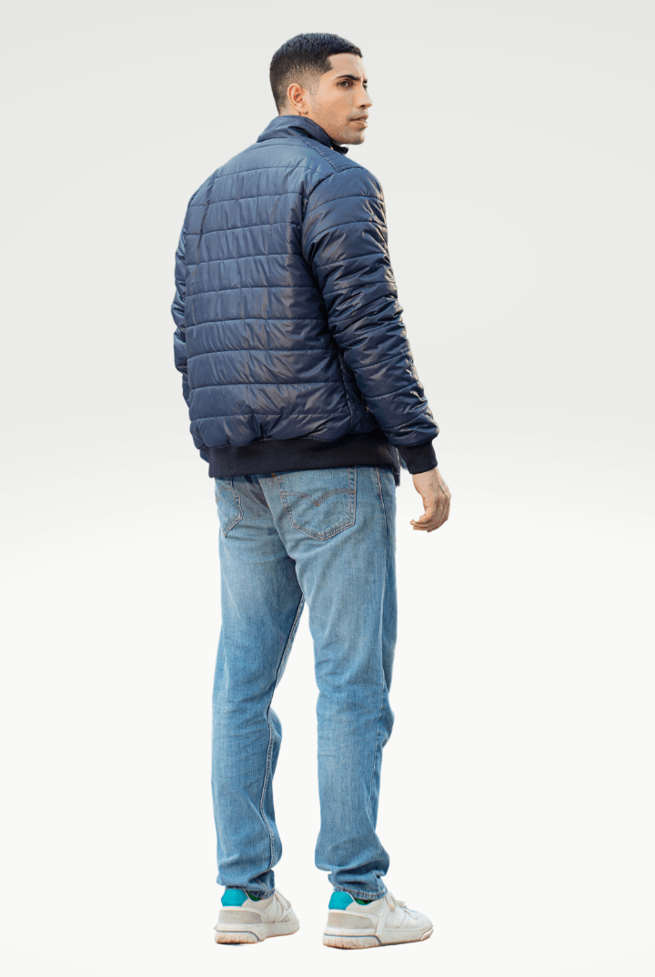 Navy Shield Windbreaker Jacket - Mendeez PK