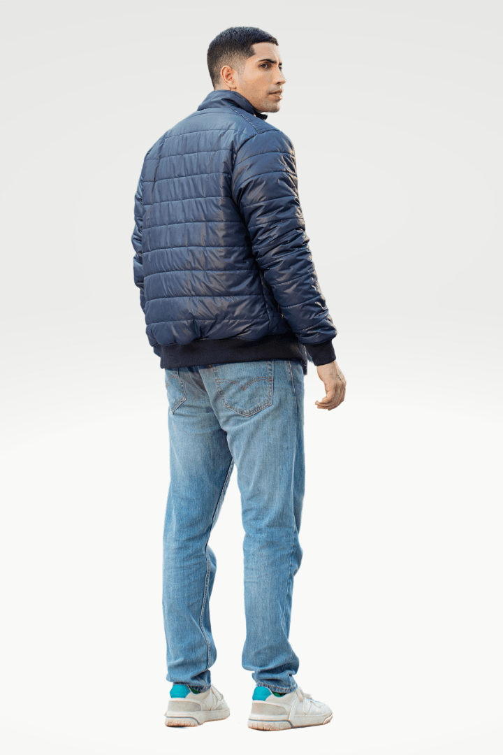 Navy Shield Windbreaker Jacket - Mendeez PK