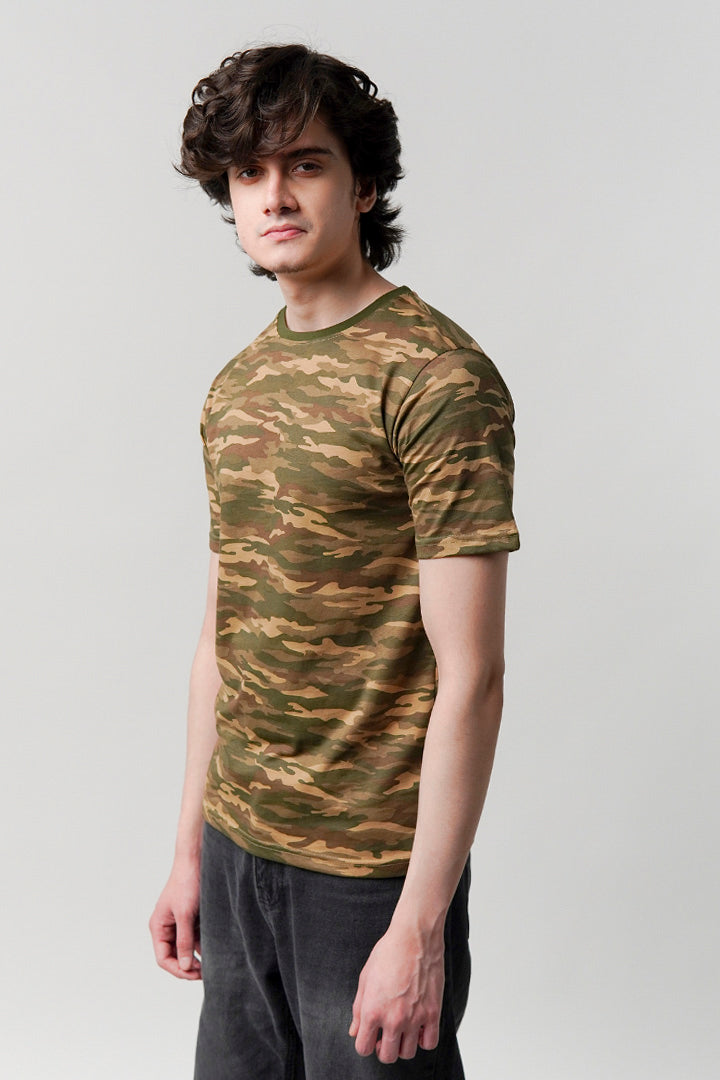 Printed T-Shirt - Camouflage - Mendeez