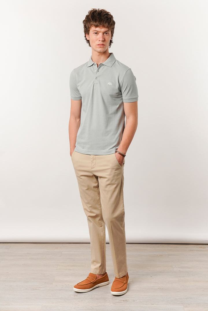 Regular Fit Polo Shirt - Harbour Mist - Mendeez