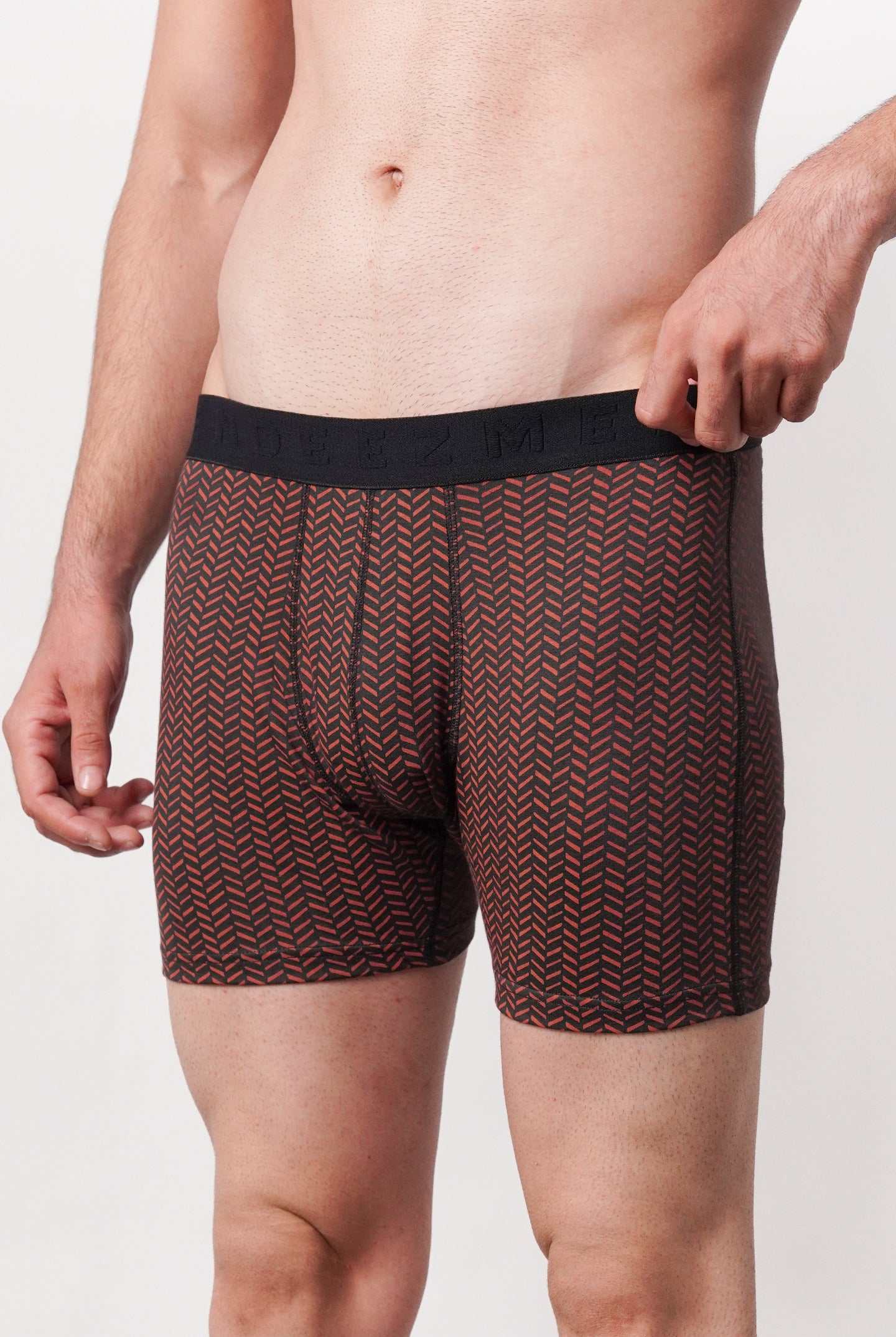 Printed All Day Boxers - Wine - Mendeez