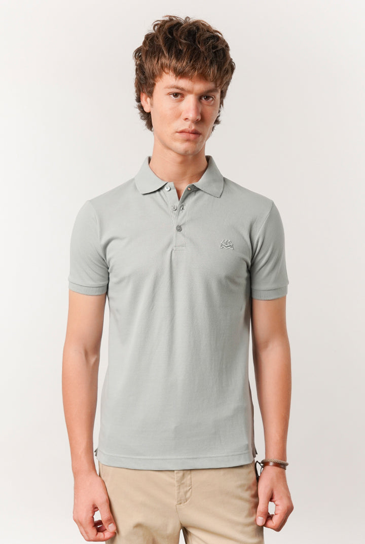 Regular Fit Polo Shirt - Harbour Mist - Mendeez
