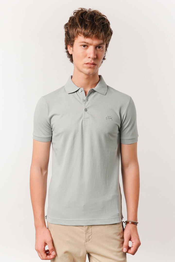 Regular Fit Polo Shirt - Harbour Mist - Mendeez