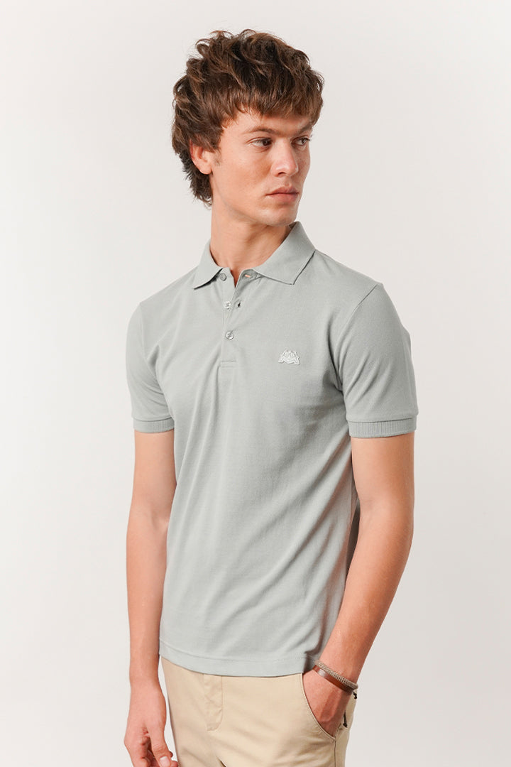 Regular Fit Polo Shirt - Harbour Mist - Mendeez