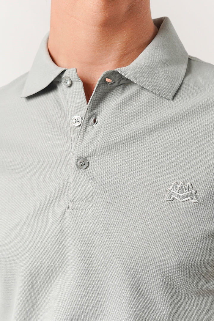 Regular Fit Polo Shirt - Harbour Mist - Mendeez