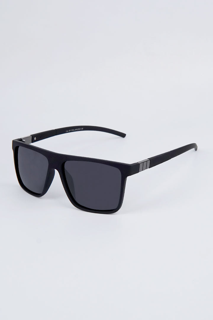 Square Oversized Sunglasses - Black - Mendeez