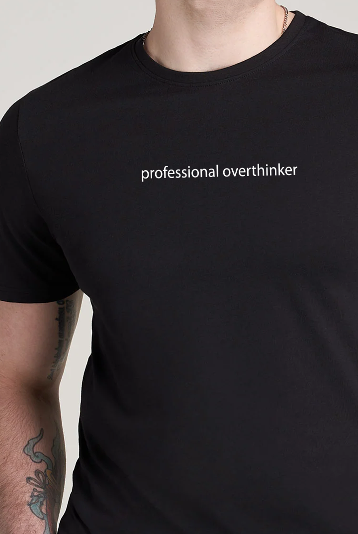 Printed Graphic Tee - Black - Mendeez