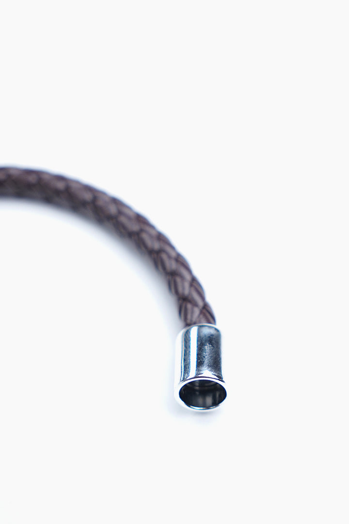 Brown Silver Nail Bracelet - Mendeez