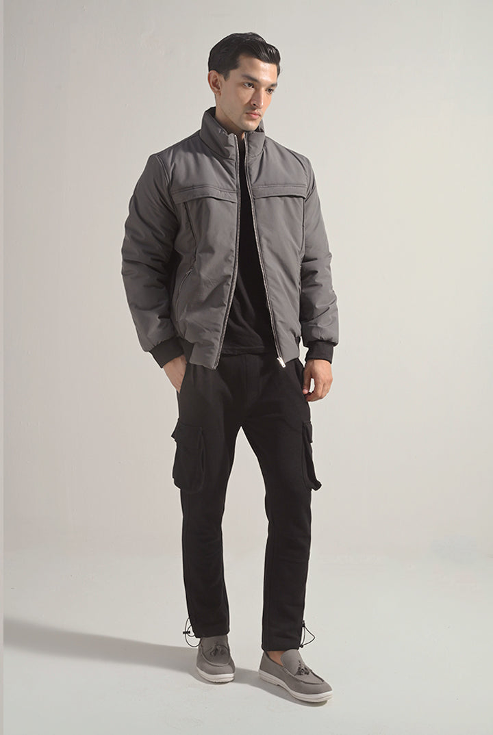 Bomber Jacket - Grey - Mendeez